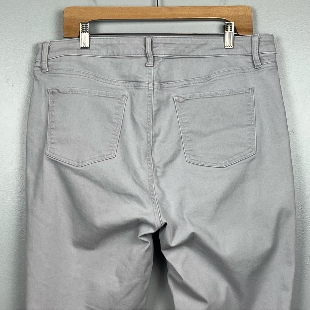 Talbots gray Flawless Five Pocket Slim Ankle denim jeans, size 16. - Picture 4 of 8